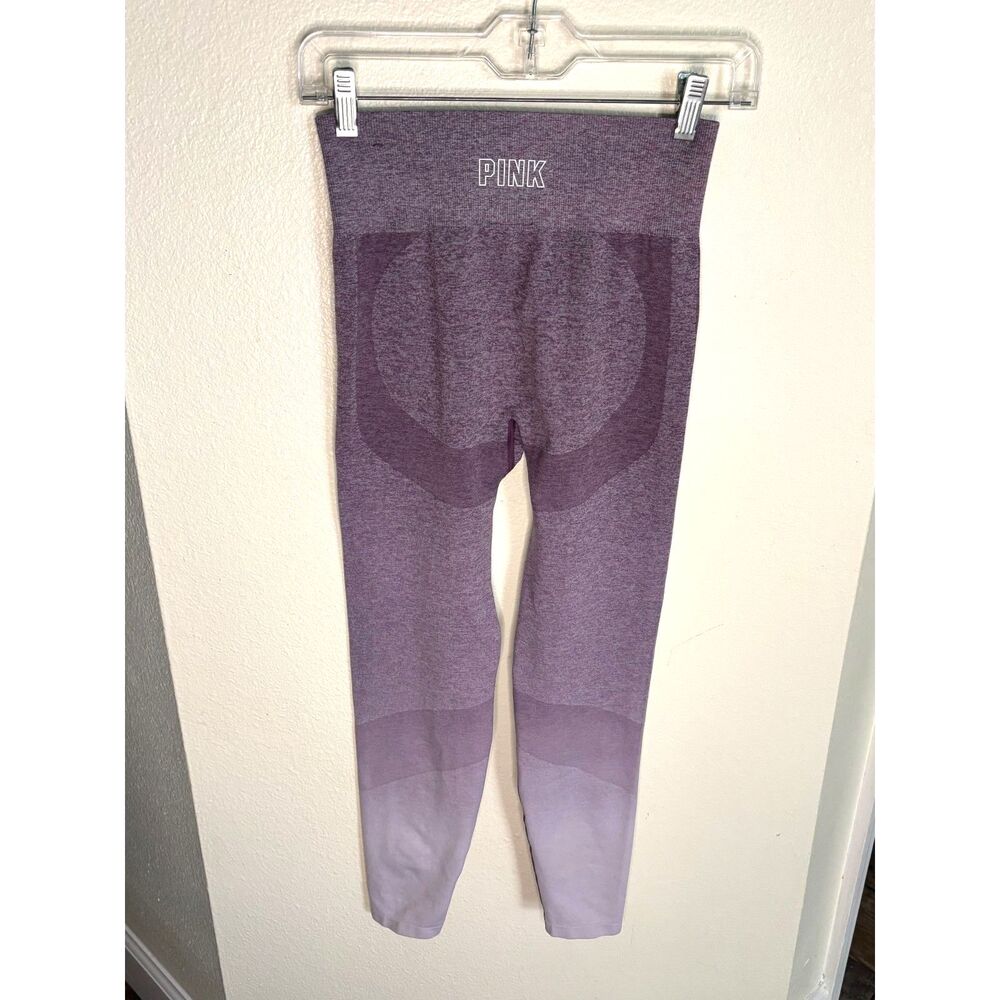 Victoria's Secret PINK Ombre Purple White Booty Lift Leggings Seamless Small S